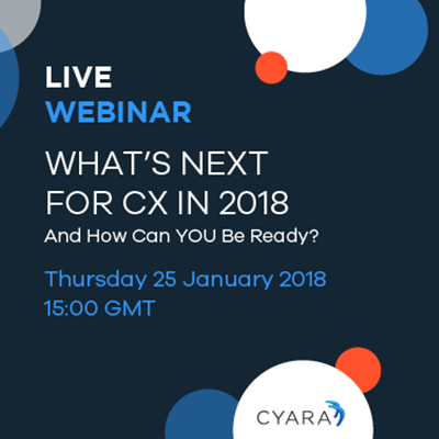 Webinar: CX Trends to Expect in 2018